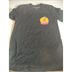 Imagine Dragons Men's  Origins Lotus (Back Print) Slim Fit T-shirt Black